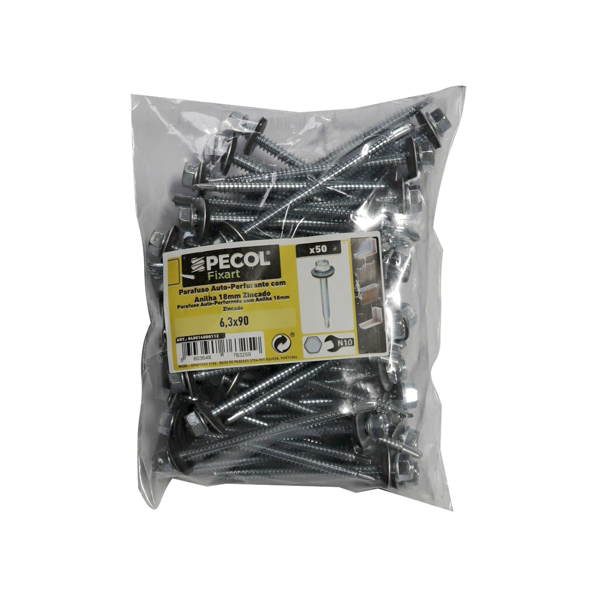 Parafuso Atp Pcl9761 Aço Zn 6,3x90 50un