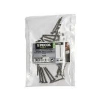 Parafuso Aglomerado Cabeça Embutir Pz Inox 4x40 25un Parafuso Aglomerado Cabeça Embutir Pz Inox 4x40 25un