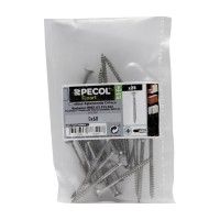 Parafuso Aglomerado cabeça Embeber Pz Inox 5x60 25un Parafuso Aglomerado cabeça Embeber Pz Inox 5x60 25un