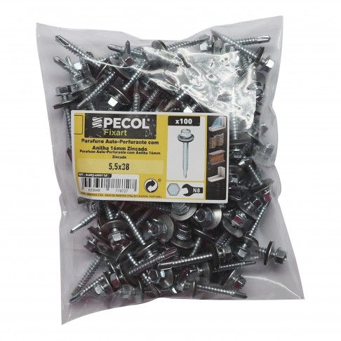Parafuso P/Metal A16 5,5x38 Sc 100un Parafuso P/Metal A16 5,5x38 Sc 100un