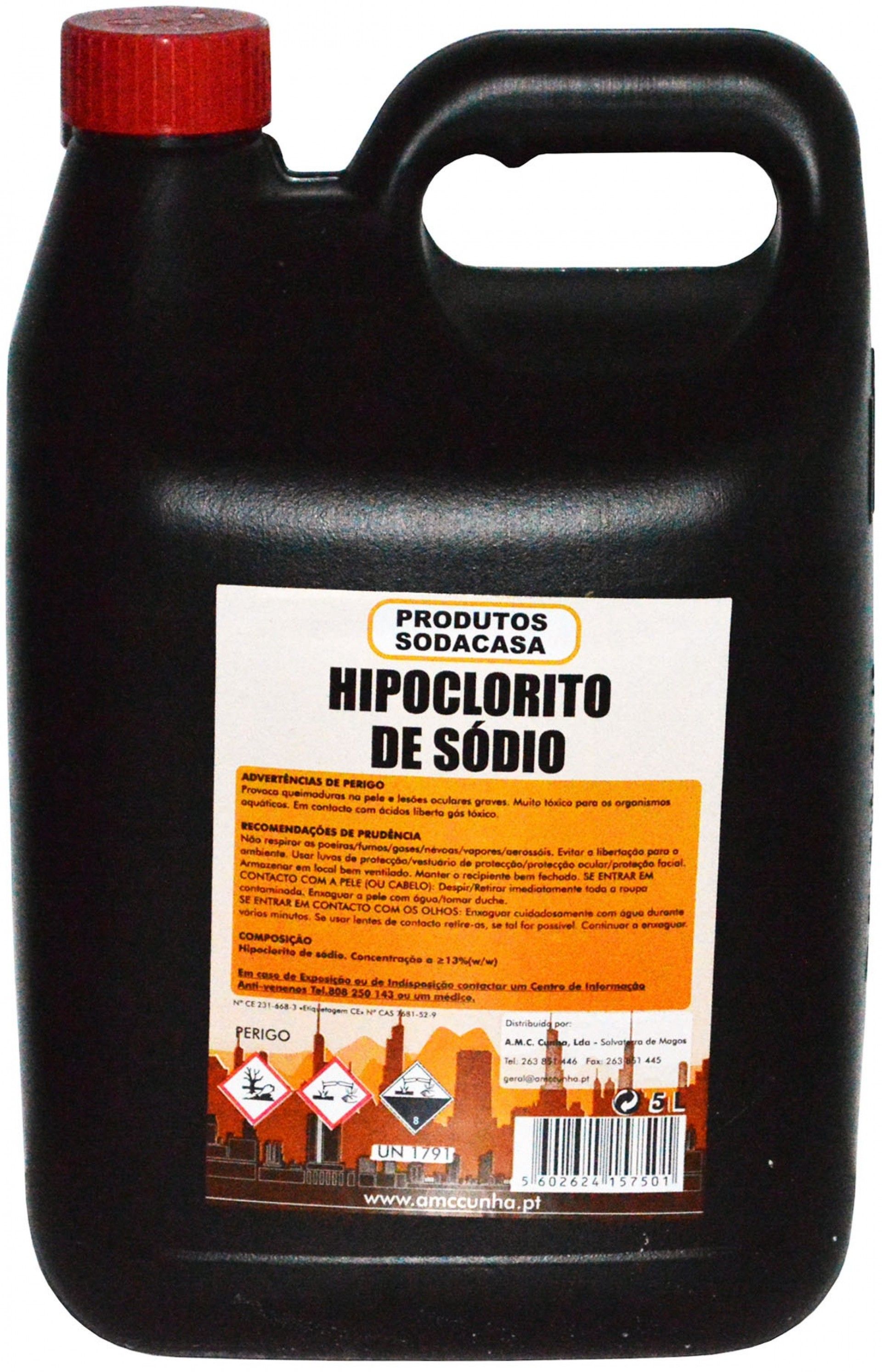 Hipoclorito De Sódio Garrafão 5l