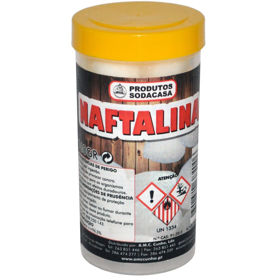 Bolas Naftalina Frasco 120-160g