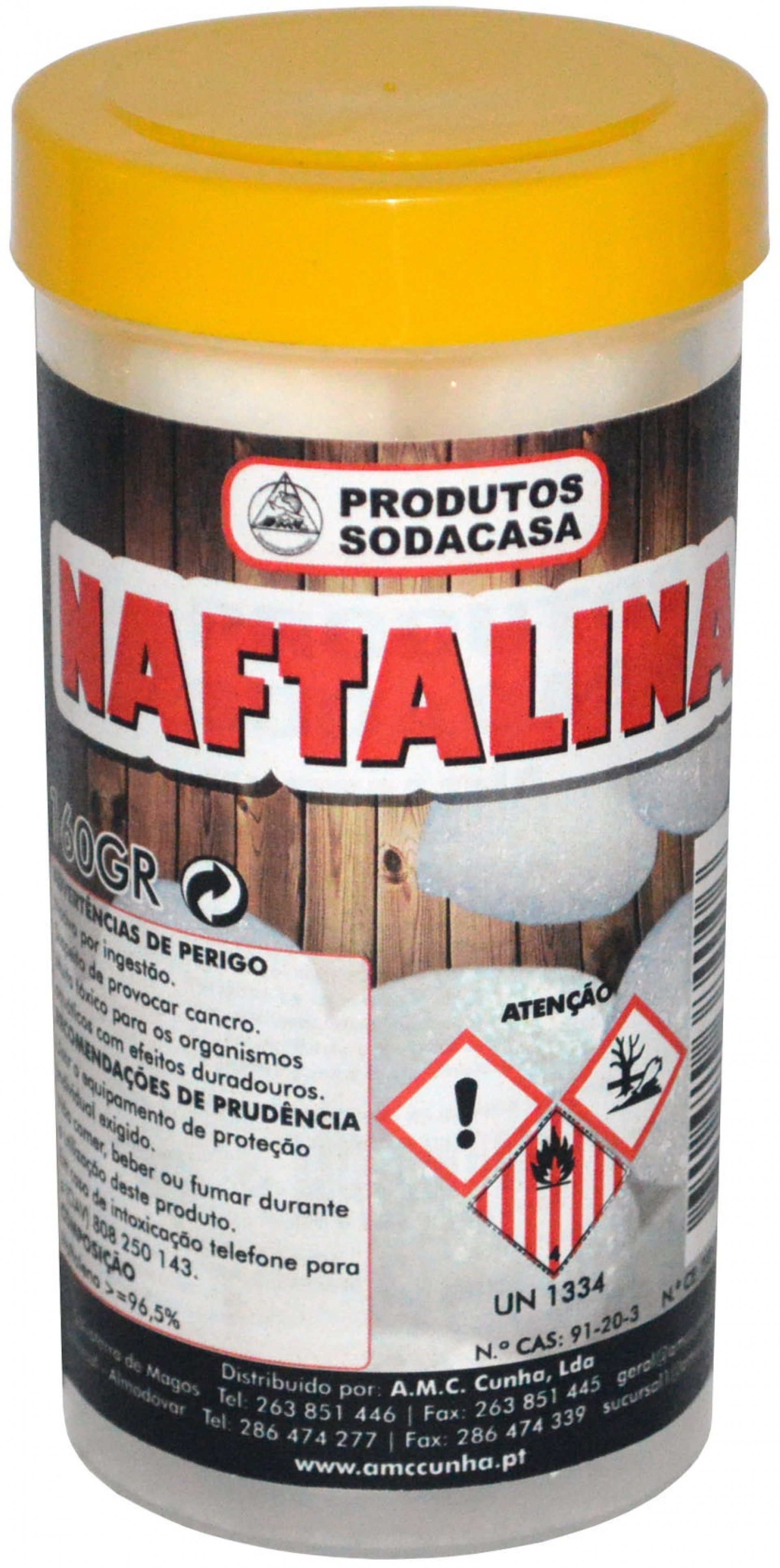 Bolas Naftalina Frasco 120-160g