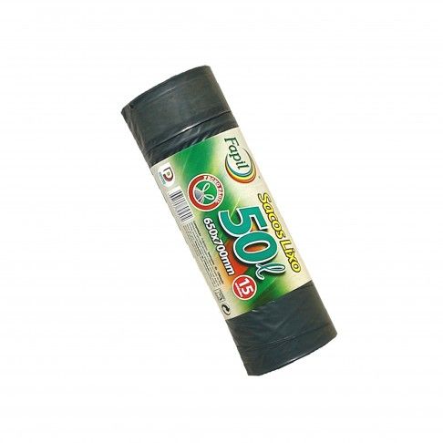 Sacos Lixo 50l Fapil Fecho Fácil 15un Sacos Lixo 50l Fapil Fecho Fácil 15un