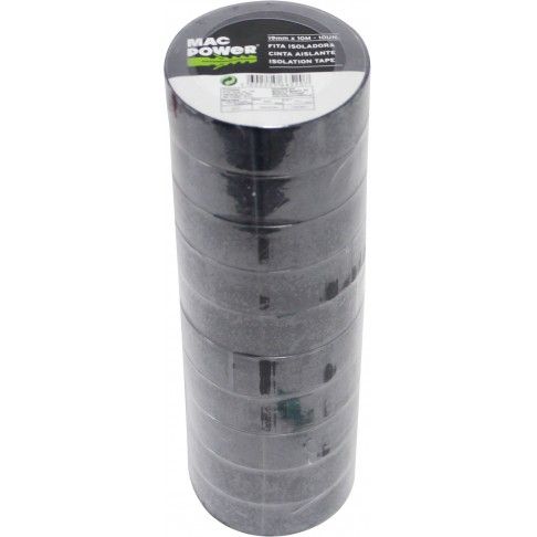 Fita Isoladora 19x10mm Preto 10un Fita Isoladora 19x10mm Preto 10un