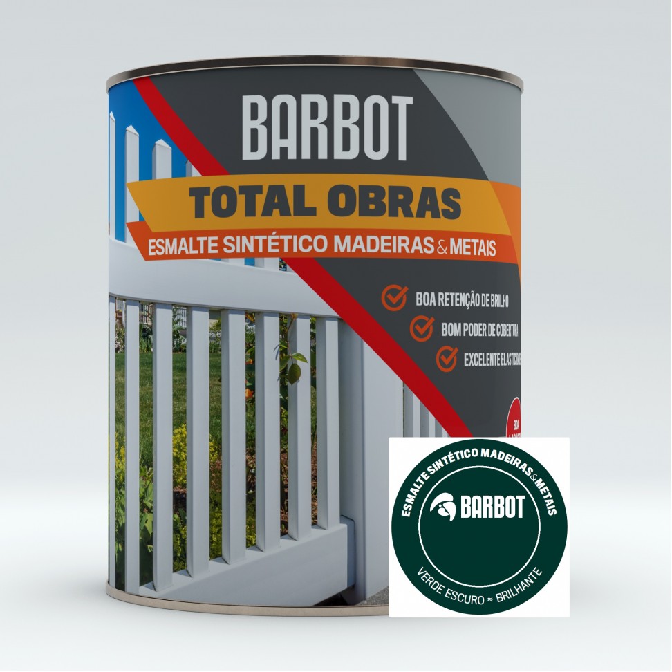 Esmalte Obras Sint�tico Verde Escuro 0,375l