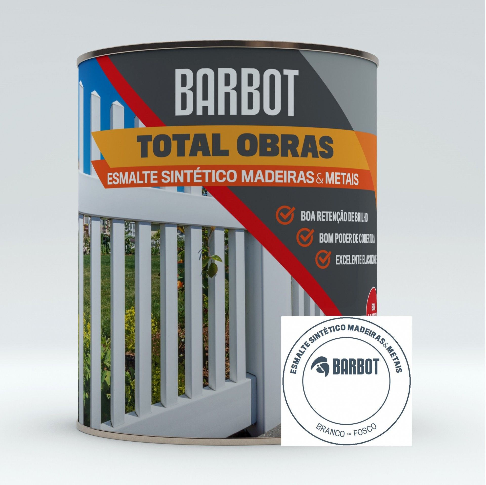 Esmalte Obras Sintético Fosco Branco 0,75l