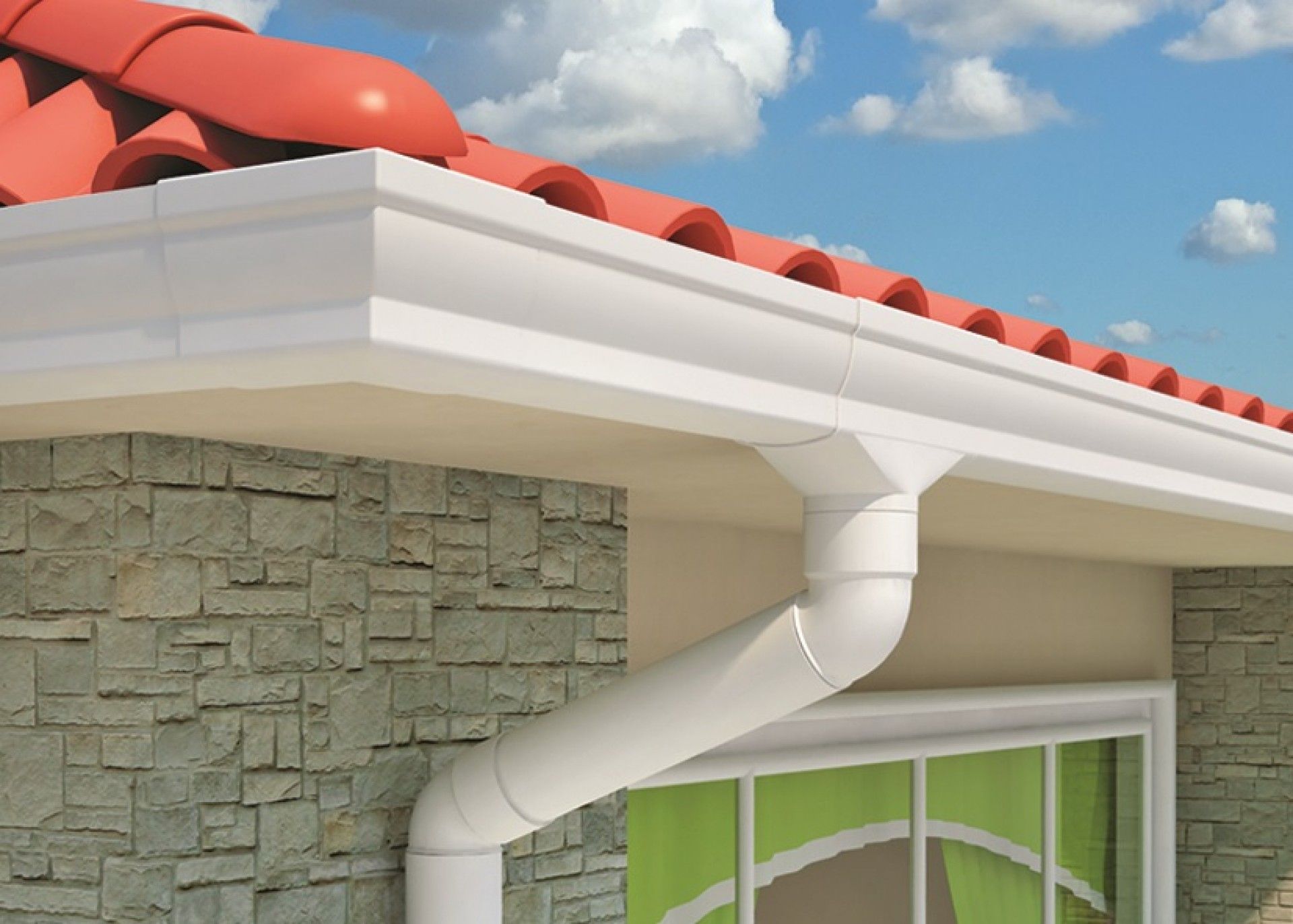 Caleira Elegance 140 Branco 3m