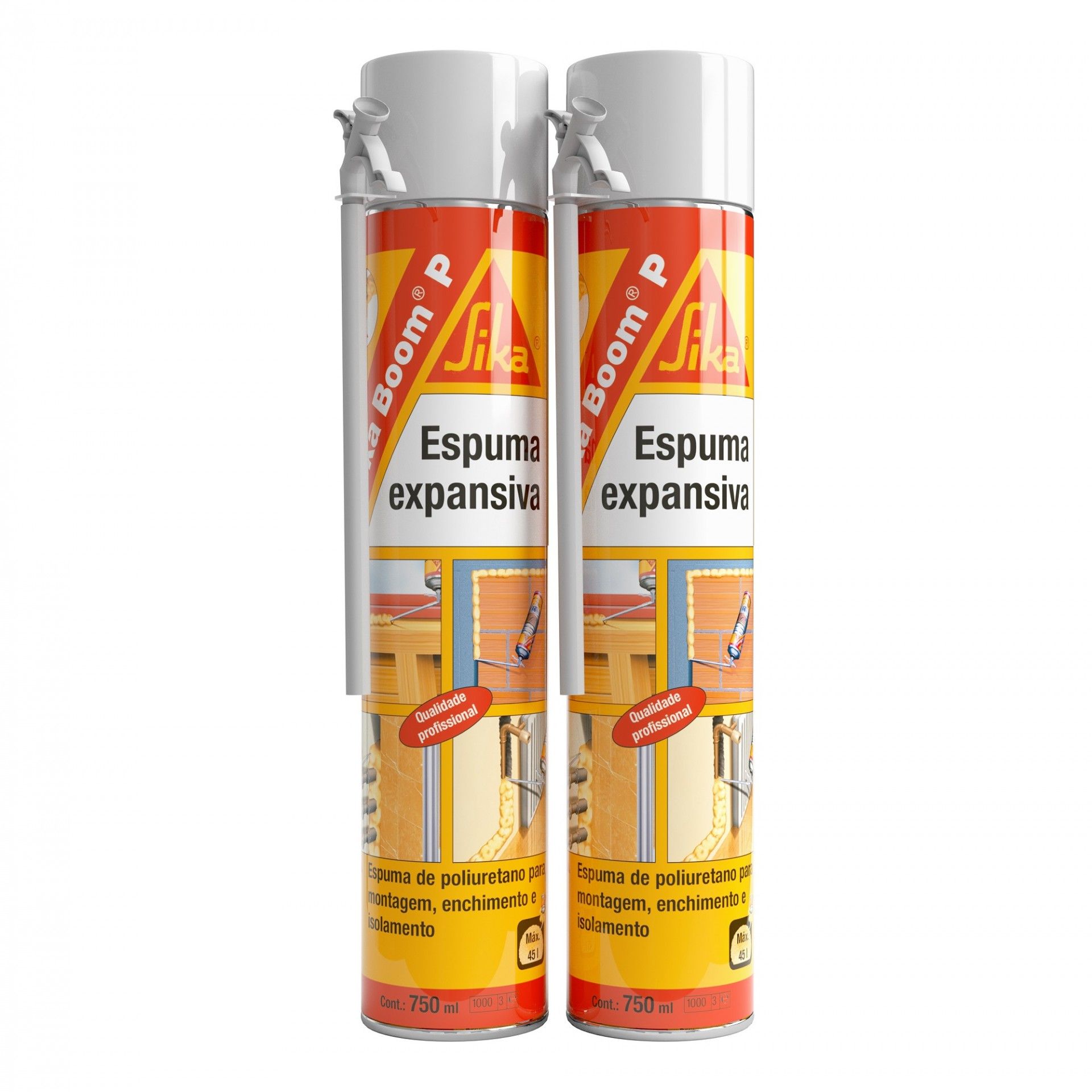 Pack 2 Espuma Poliuretano Sikaboom P 750ml