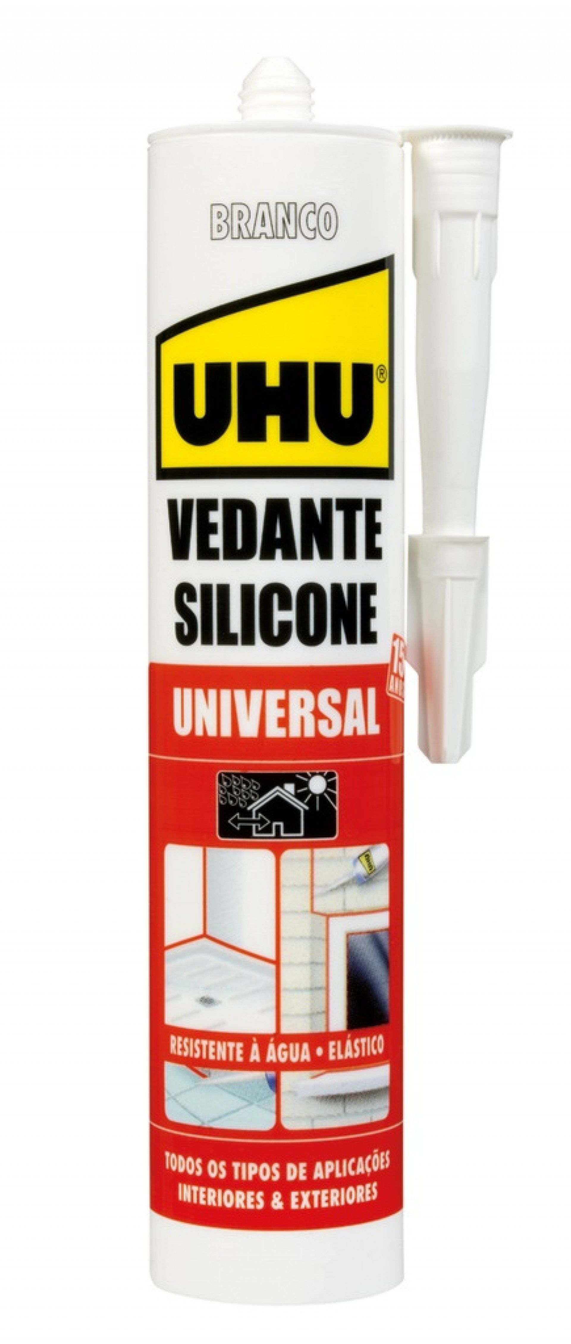 Silicone Acet. Universal UHU Branco 280ml
