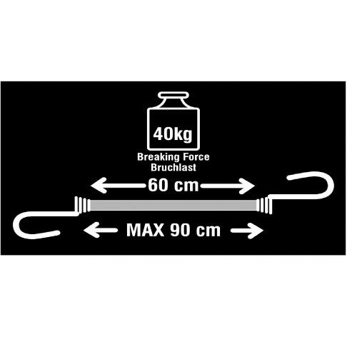 Elástico C/Gancho 60cm Vermelho 2und Elástico C/Gancho 60cm Vermelho 2und