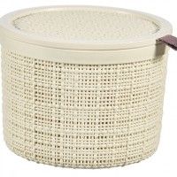 Cesta Redonda Jute C/Tampa Beje 2L Cesta Redonda Jute C/Tampa Beje 2L