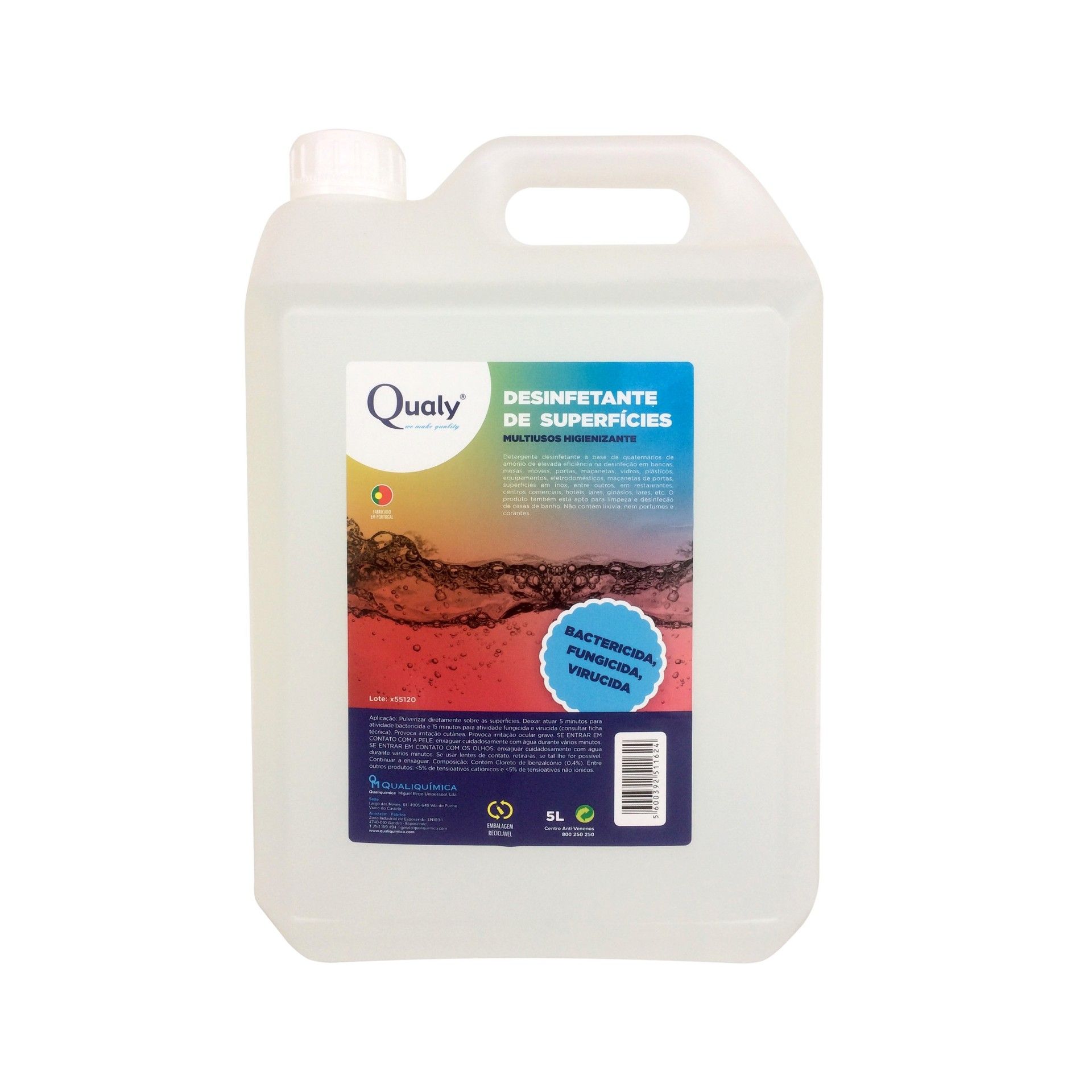 Desinfetante Superfícies Antibacteriano 5l