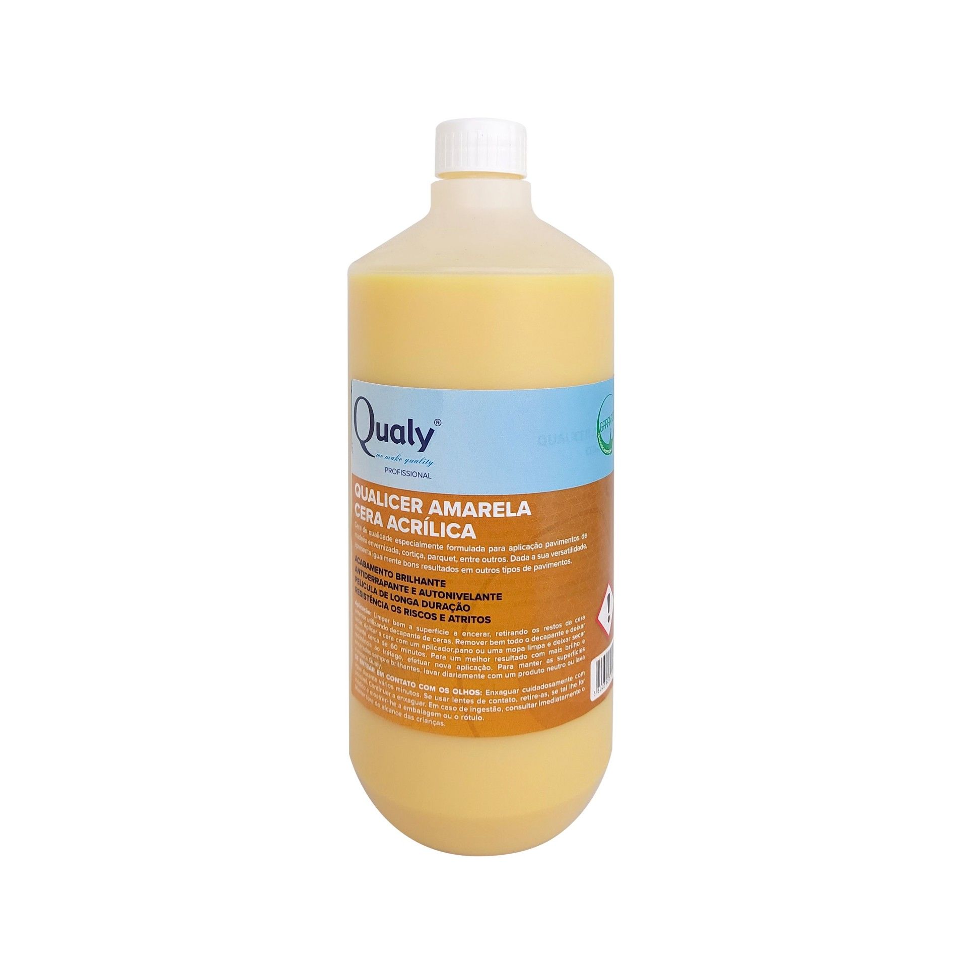 Cera Acrilica Madeira Amarelo 1l