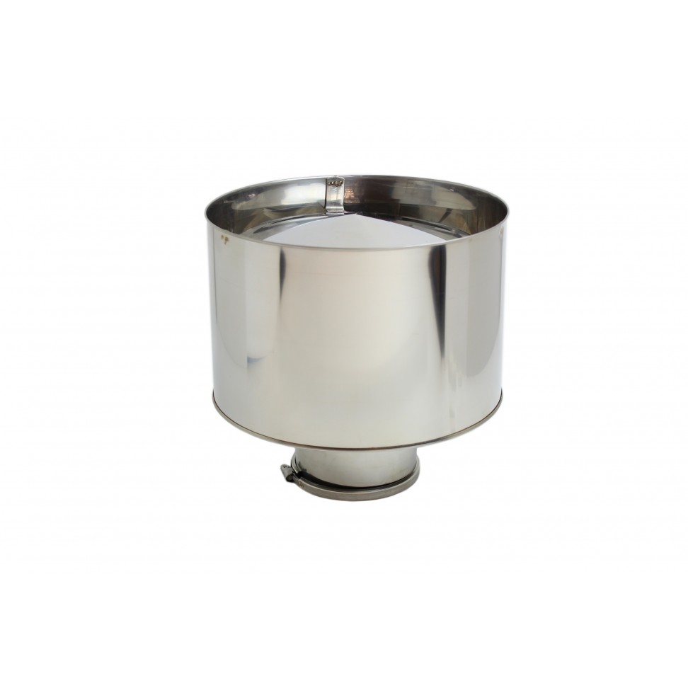 Chap�u Inox com Aba sem Cone Diam.80mm