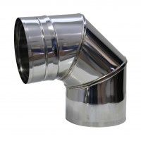 Curva Inox 90º Diam.120mm 0,4mm Curva Inox 90º Diam.120mm 0,4mm