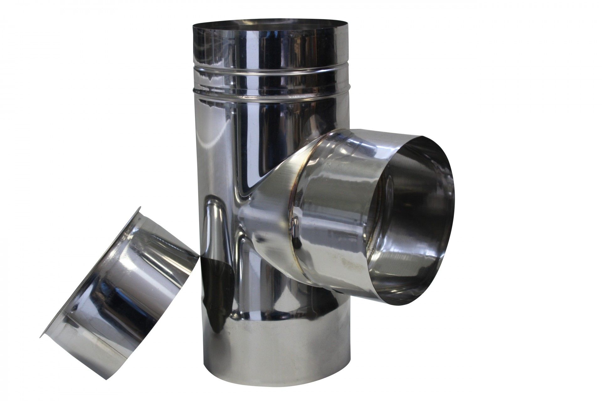 Tê com Tampo 90º Inox Diam.150mm 0,4mm