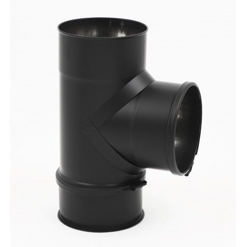 Tê com Tampo 90º Inox Negro Diam.150 Tê com Tampo 90º Inox Negro Diam.150