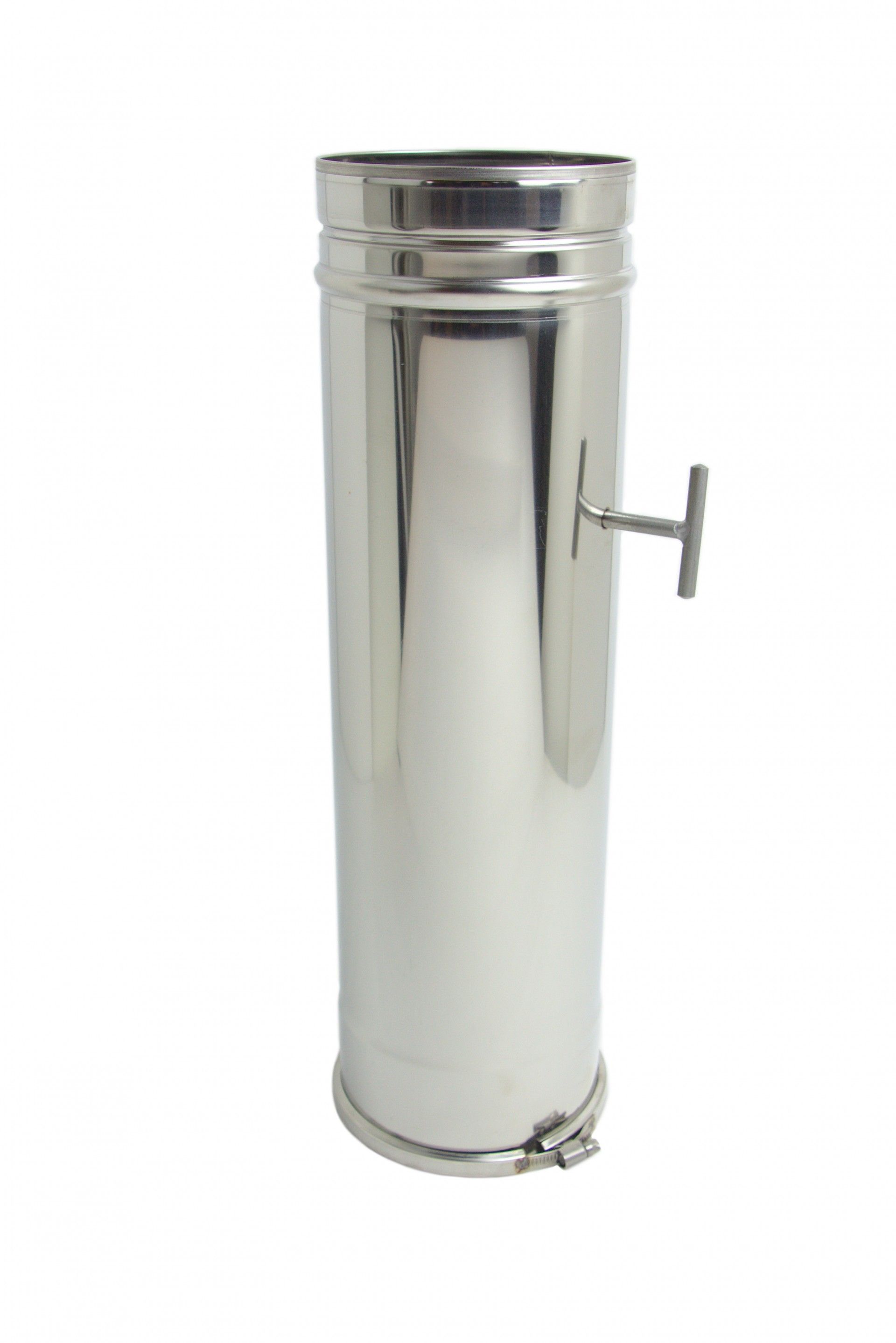 Tubo Metro com Registo Inox Diam.120mm