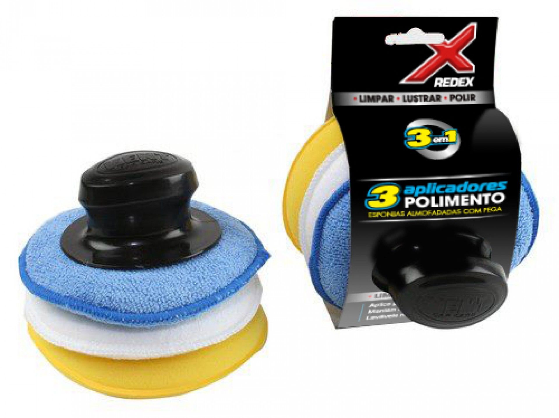 Redex 3 Aplicadores Polimento