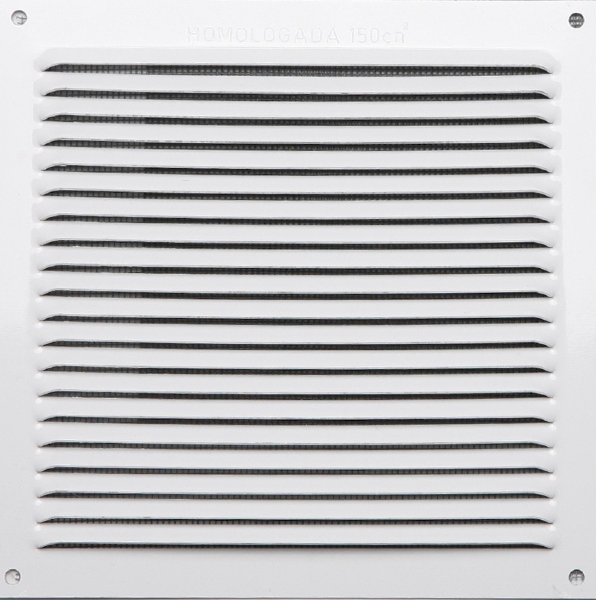 Grelha Maxmat Aluminio Lacada Branca 17x17cm