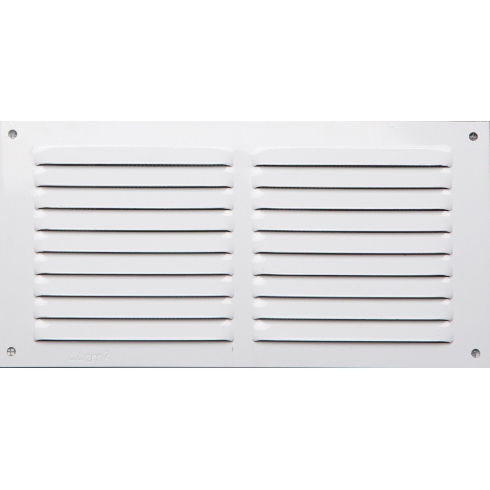 Grelha Maxmat Aluminio Lacada Branca 10x20cm