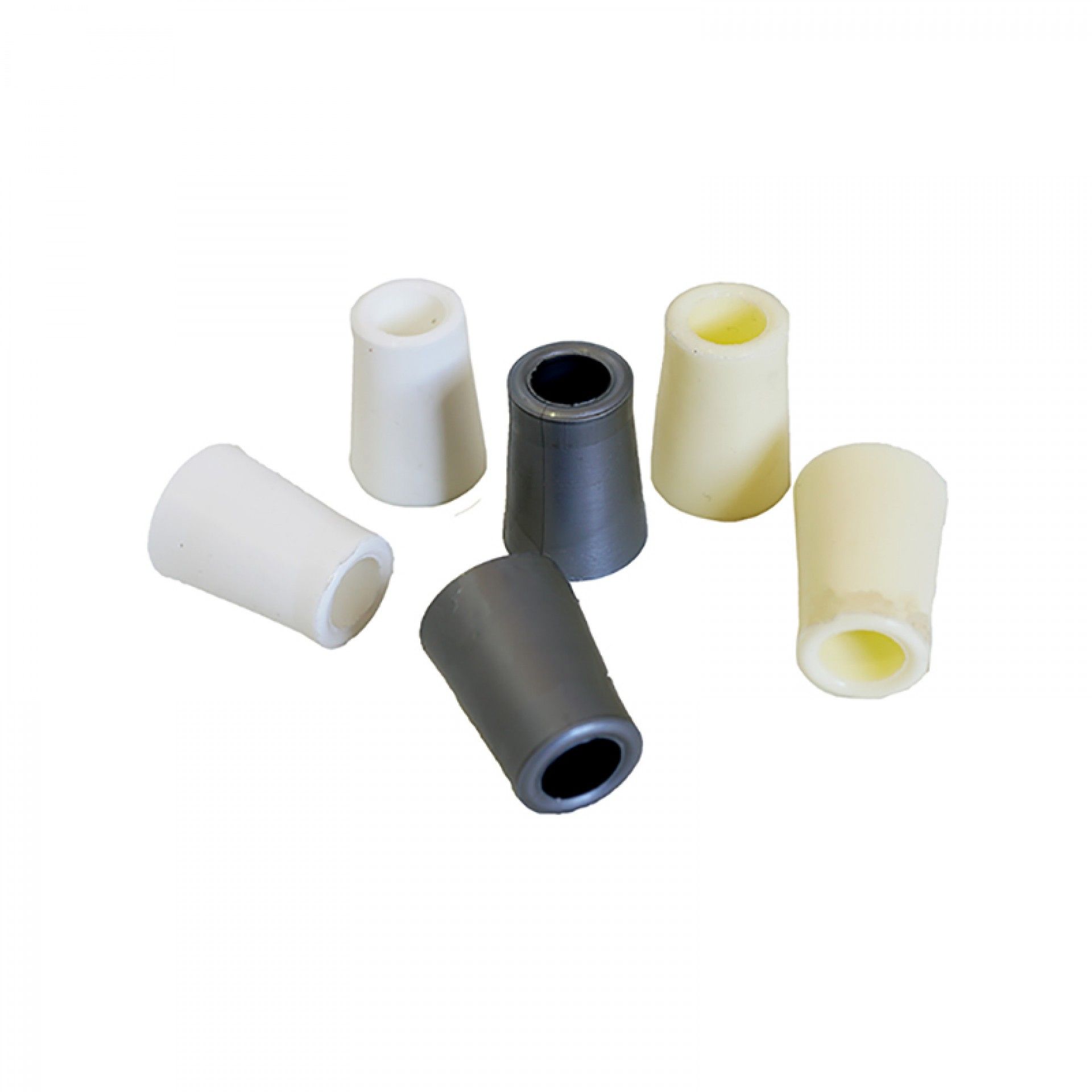 Batente Estore Redondo Pvc Cinza 2unid.