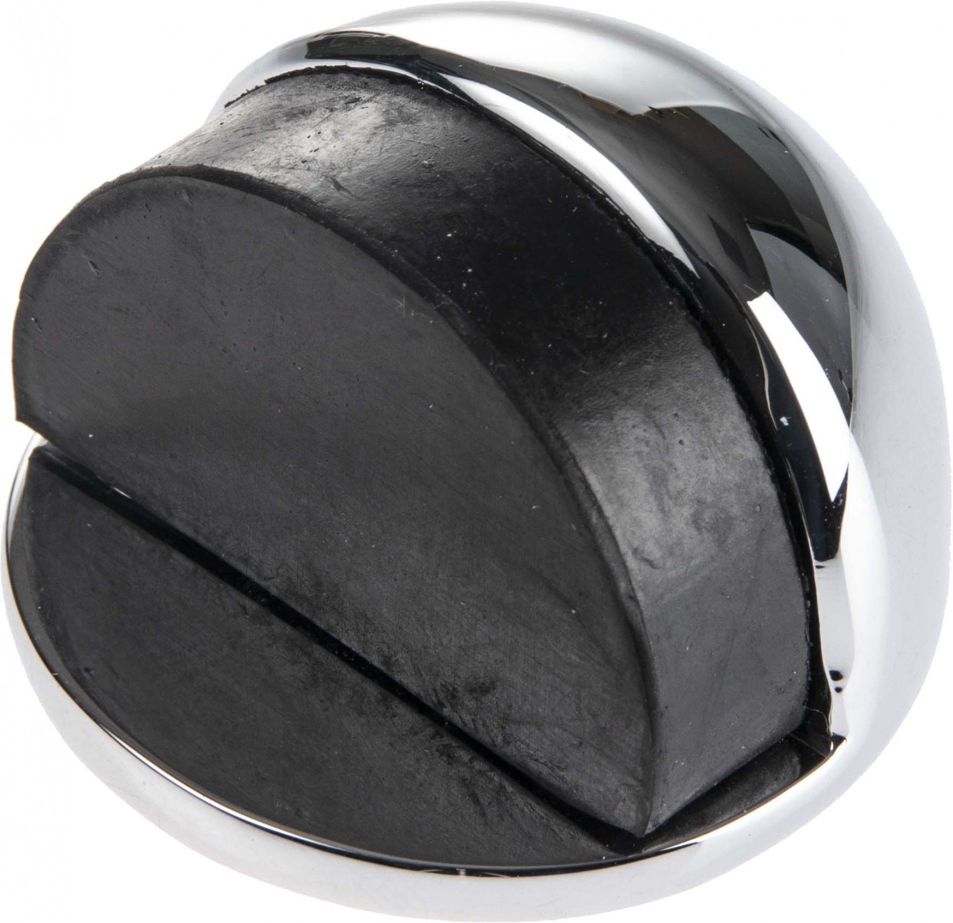 Batente De Porta Latão Cromado