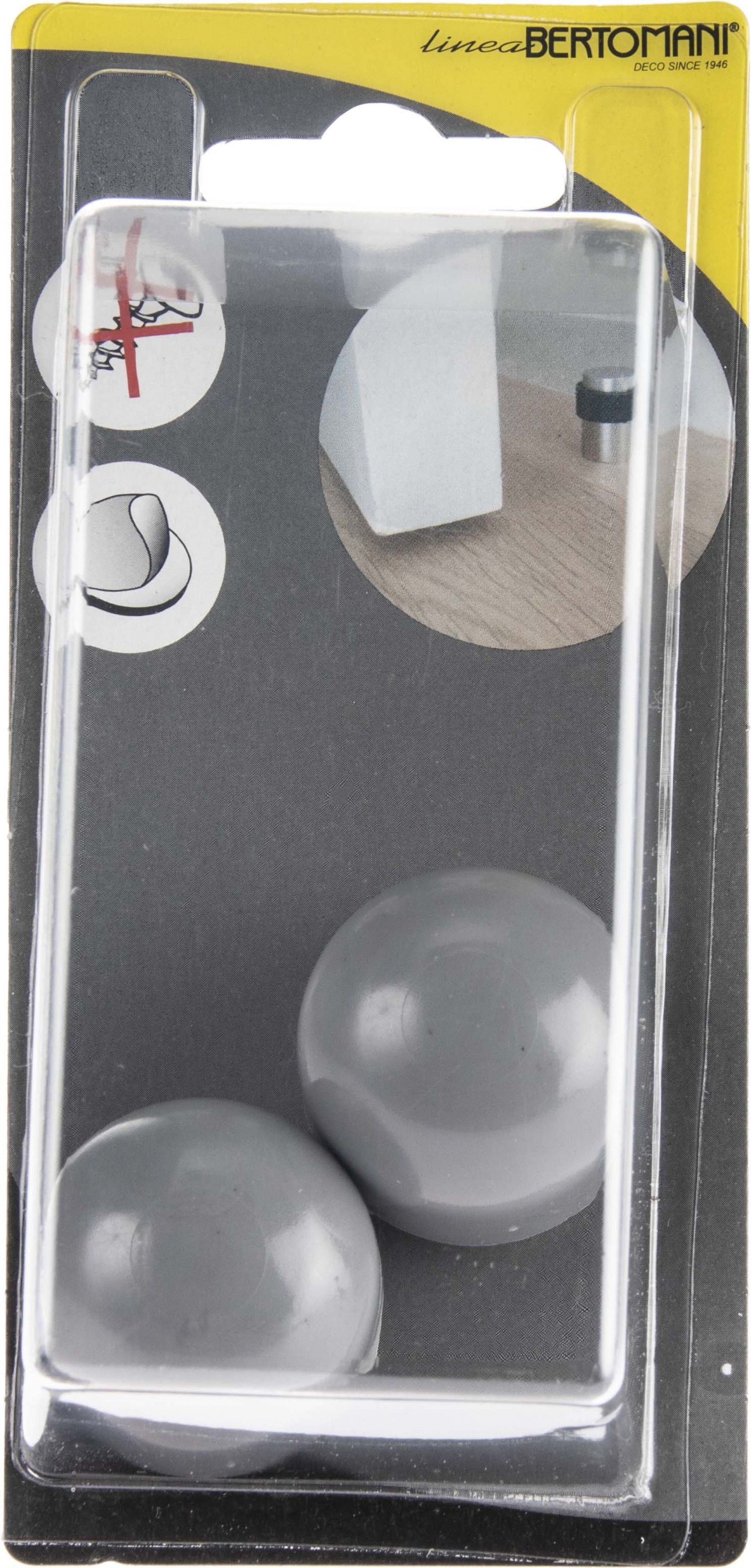 Batente Porta Adesivo 33mm Preto 6un