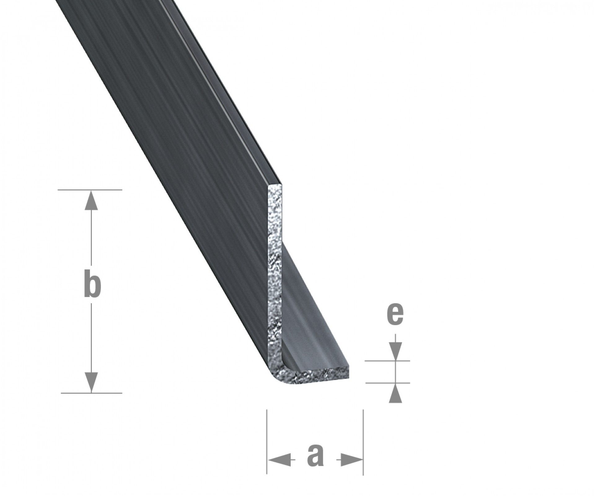 Perfil L Aço 25x15mm 1m