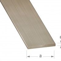 Perfil Plano 20x3mm 1m Inox Mat Perfil Plano 20x3mm 1m Inox Mat