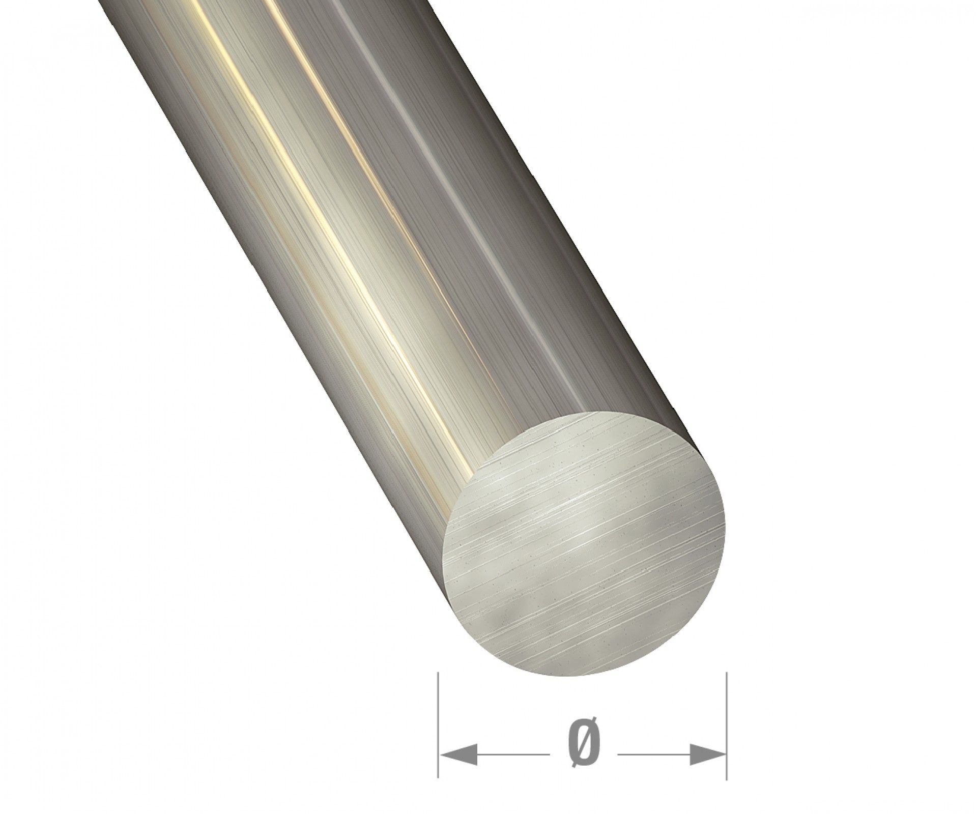 Perfil Tubo Inox Ø8mm 1m Inox Mate