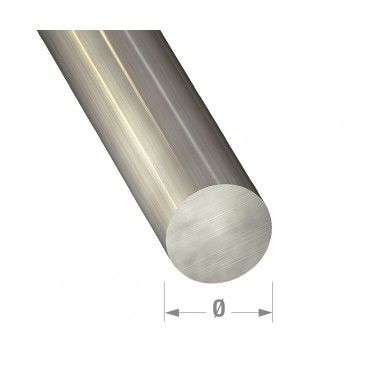 Perfil Tubo Inox �8mm 1m Inox Mate