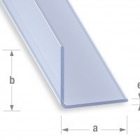 Cantoneira Pvc 20x20x1mm1m Transparente Cantoneira Pvc 20x20x1mm1m Transparente
