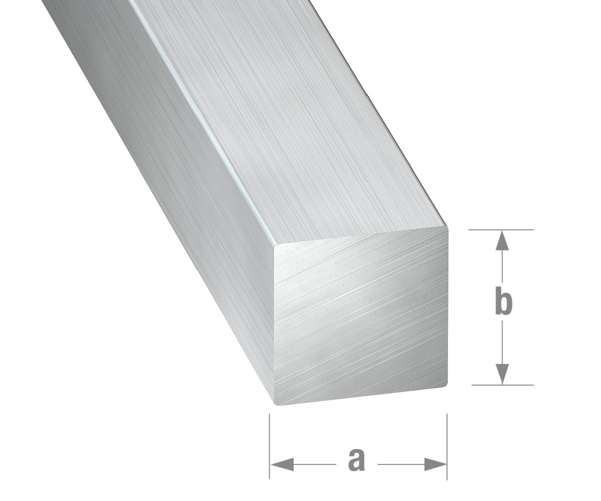 Perfil Quadrado Alumínio 10x10mm 1m