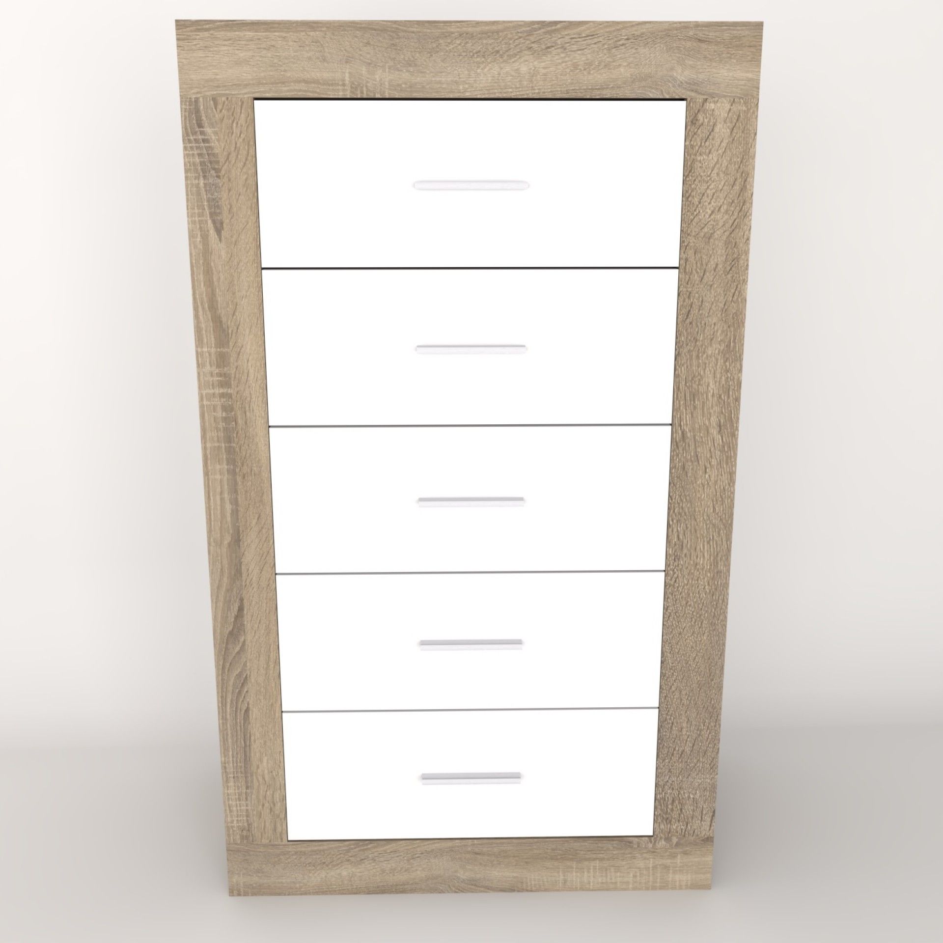 Camiseiro Viena 5 gavetas 60x101.8x35 Carvalho Creme