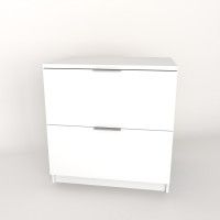 Mesa Cabeceira Paris 48x50x36cm Branco