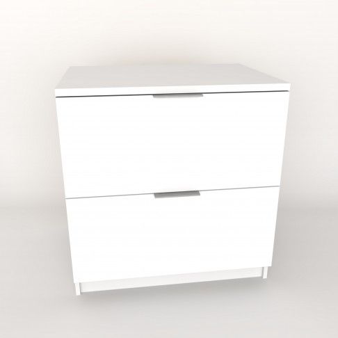 Mesa Cabeceira Paris 48x50x36cm Branco Mesa Cabeceira Paris 48x50x36cm Branco