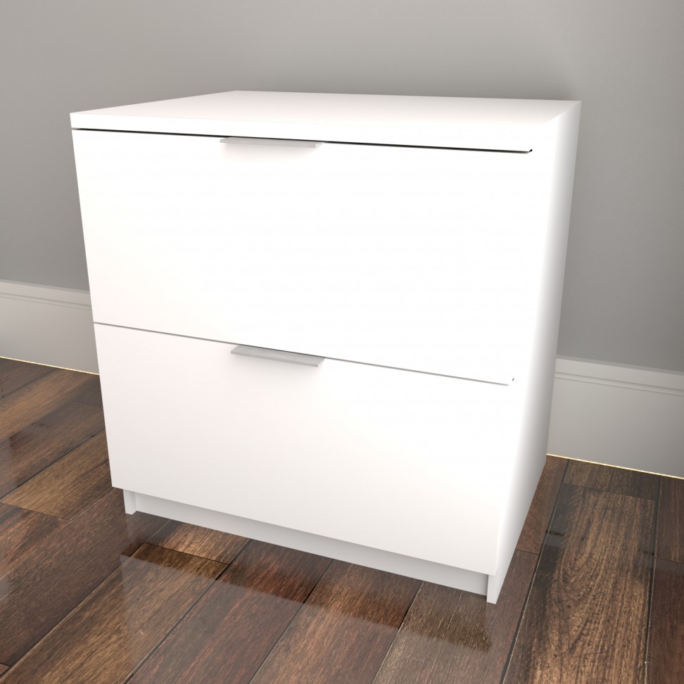 Mesa Cabeceira Paris 48x50x36cm Branco Mesa Cabeceira Paris 48x50x36cm Branco