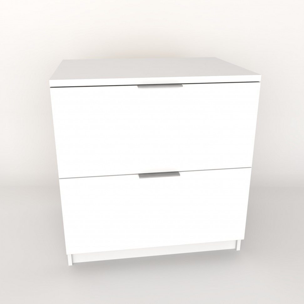 Mesa Cabeceira Paris 48x50x36cm Branco Mesa Cabeceira Paris 48x50x36cm Branco