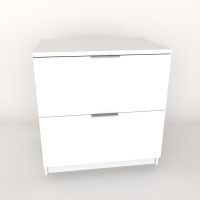 Mesa Cabeceira Paris 48x50x36cm Branco