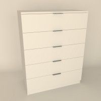 Cómoda Paris 92x70x35cm Branco Cómoda Paris 92x70x35cm Branco