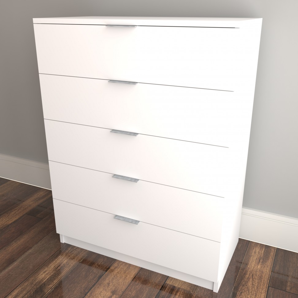 Cómoda Paris 92x70x35cm Branco Cómoda Paris 92x70x35cm Branco