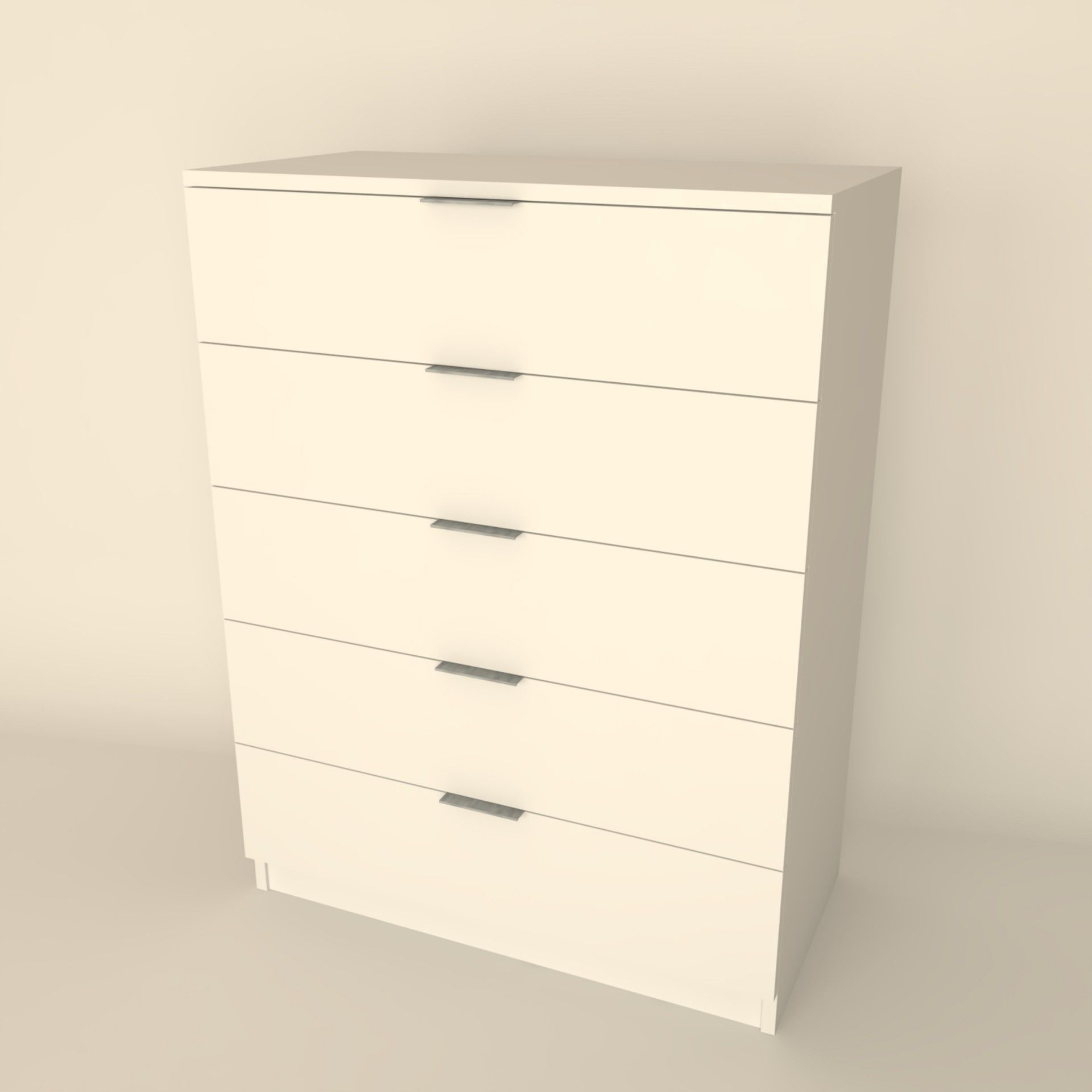 Cómoda Paris 92x70x35cm Branco