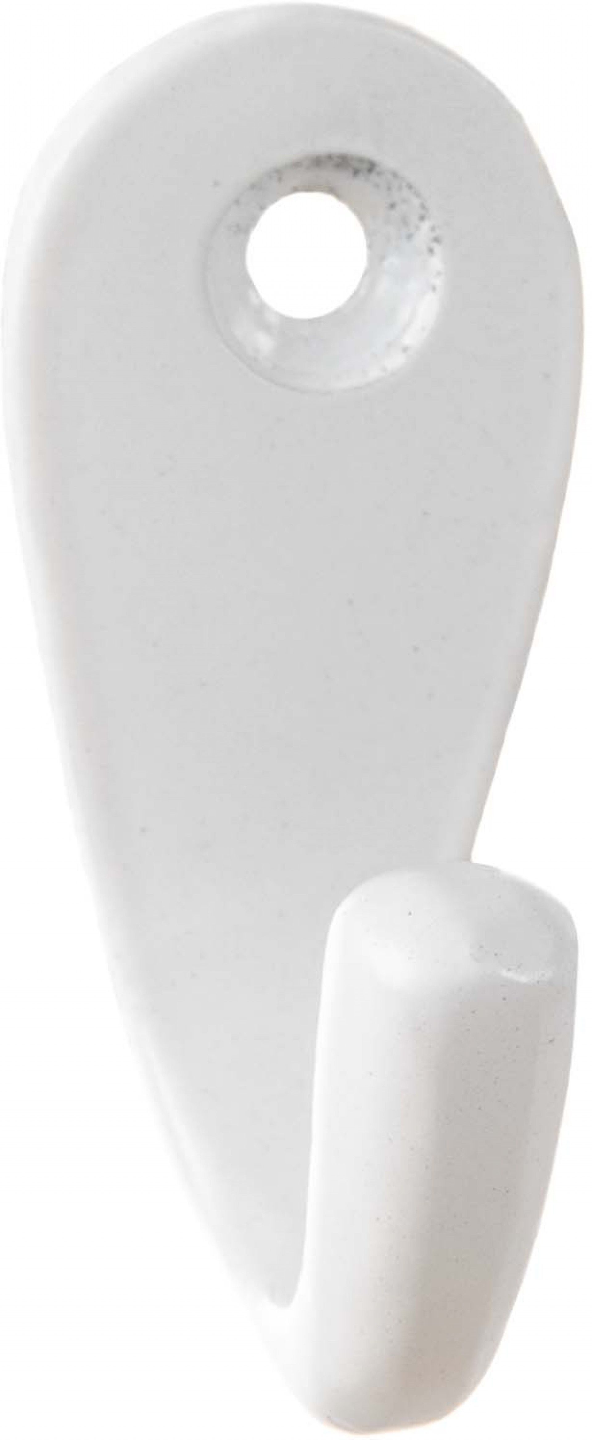 Gancho Simples Alumínio Branco 40mm