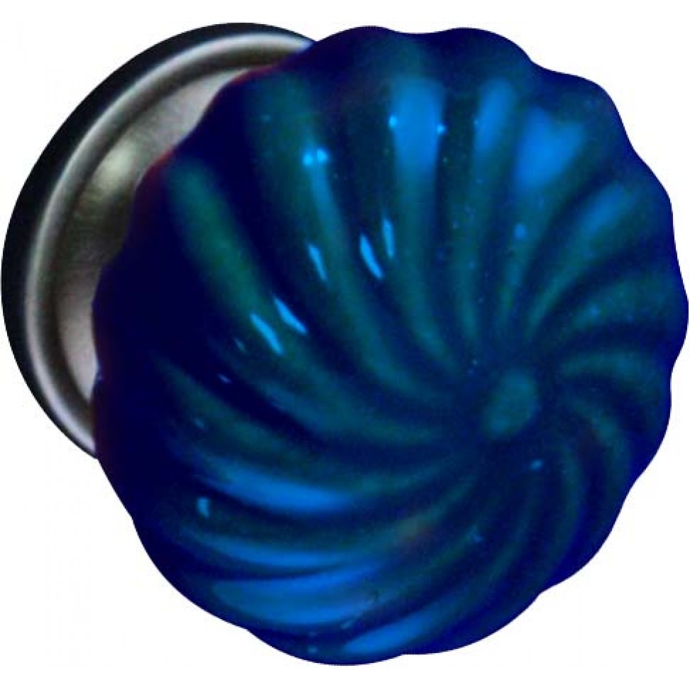 Puxador De M�vel Porcelana Azul 40mm