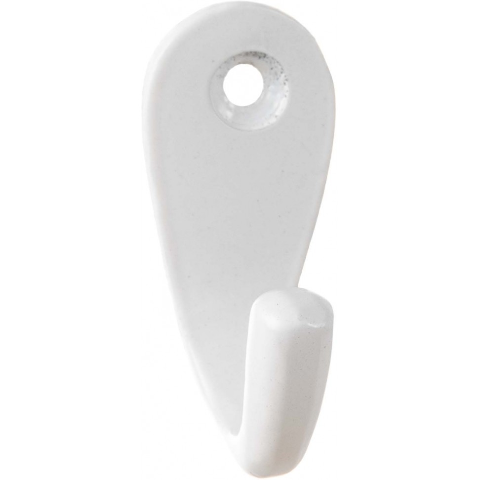 Gancho Simples Alum�nio Branco 40mm