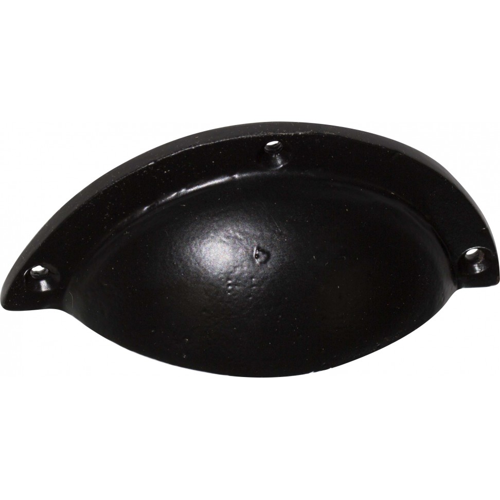 Puxador De M�vel Concha Preto 78mm