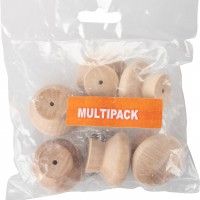 Pack Puxador Móvel Madeira Fsc 6un 40mm Pack Puxador Móvel Madeira Fsc 6un 40mm
