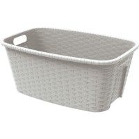 Cesto Rattan 59x39x25cm Bege 35L Cesto Rattan 59x39x25cm Bege 35L